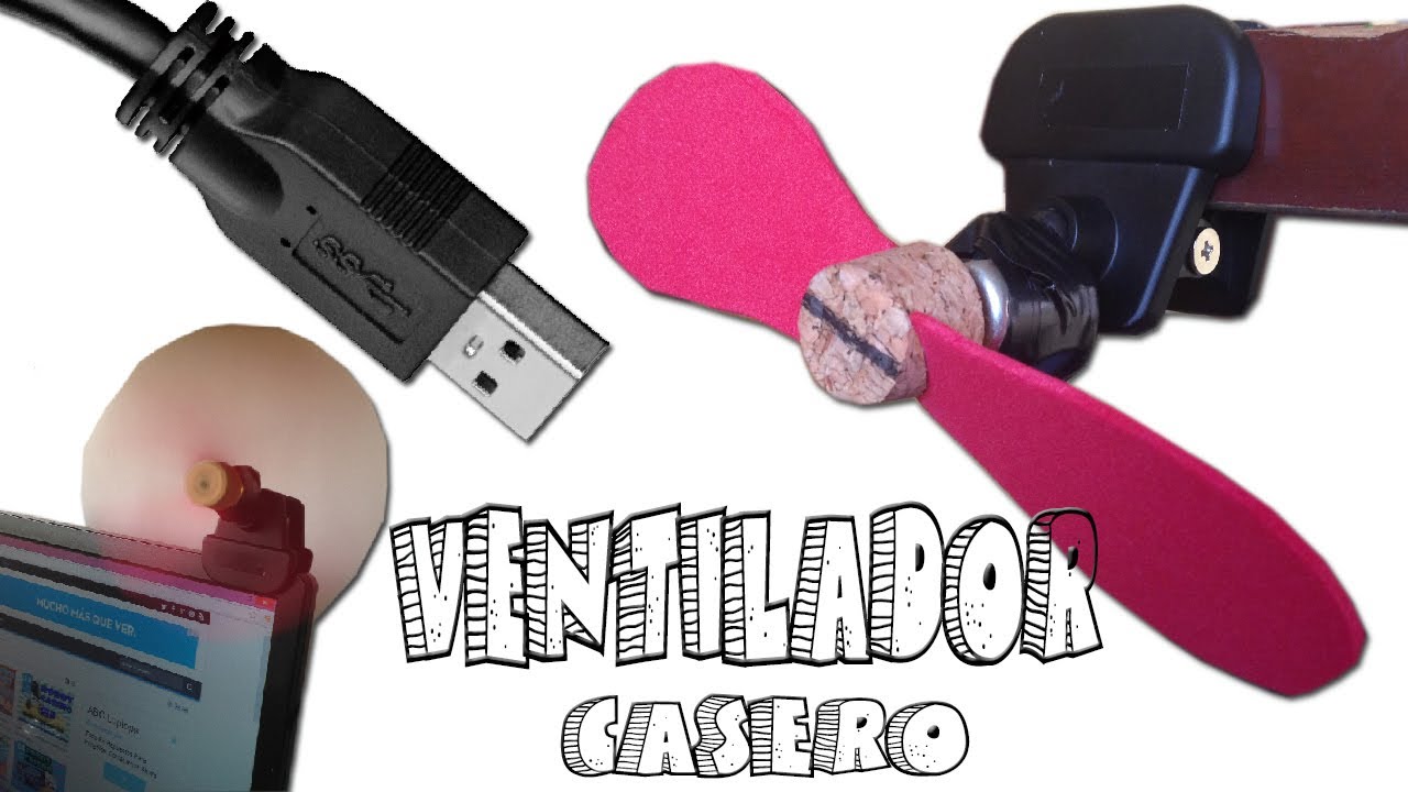 Como Hacer un Ventilador USB Casero (ventilado portátil muy fácil )