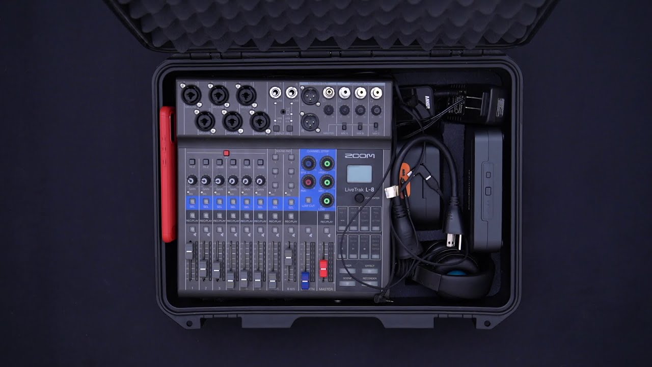 Portable Podcasting Box 2 - Zoom LiveTrak L-8 and Pelican