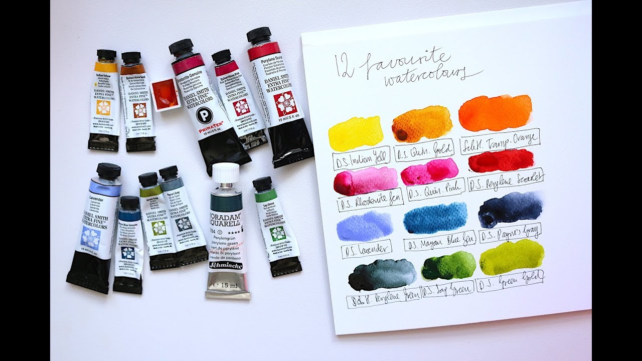 12 Favourite Watercolours + 1 Honourable Mention!