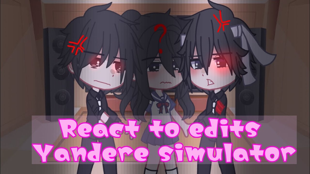 🐉|⚠️Fake Blood⚠️| React to edits Yandere Simulator | Yandere Taro and Budo | ⬇️⬇️⬇️