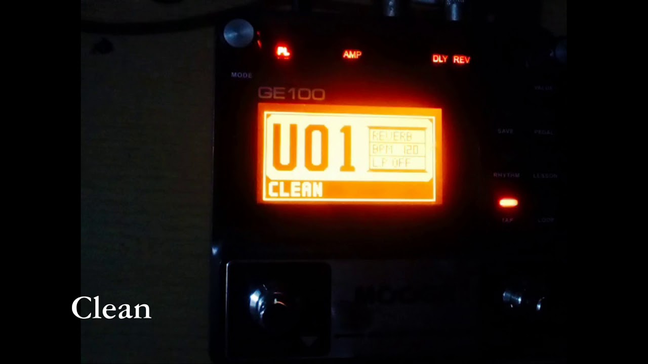 Mooer GE100 (Sound clean)