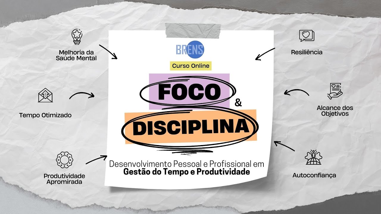 Foco e Disciplina | Gest&atilde;o do Tempo e Produtividade | Brens