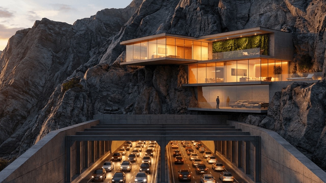 World&rsquo;s Most Hidden Home: Inside a Mountain Tunnel &ndash; Building a modern house