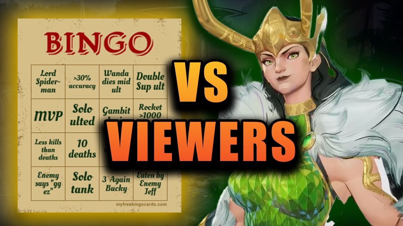 MARVEL RIVALS BINGO VS VIEWERS