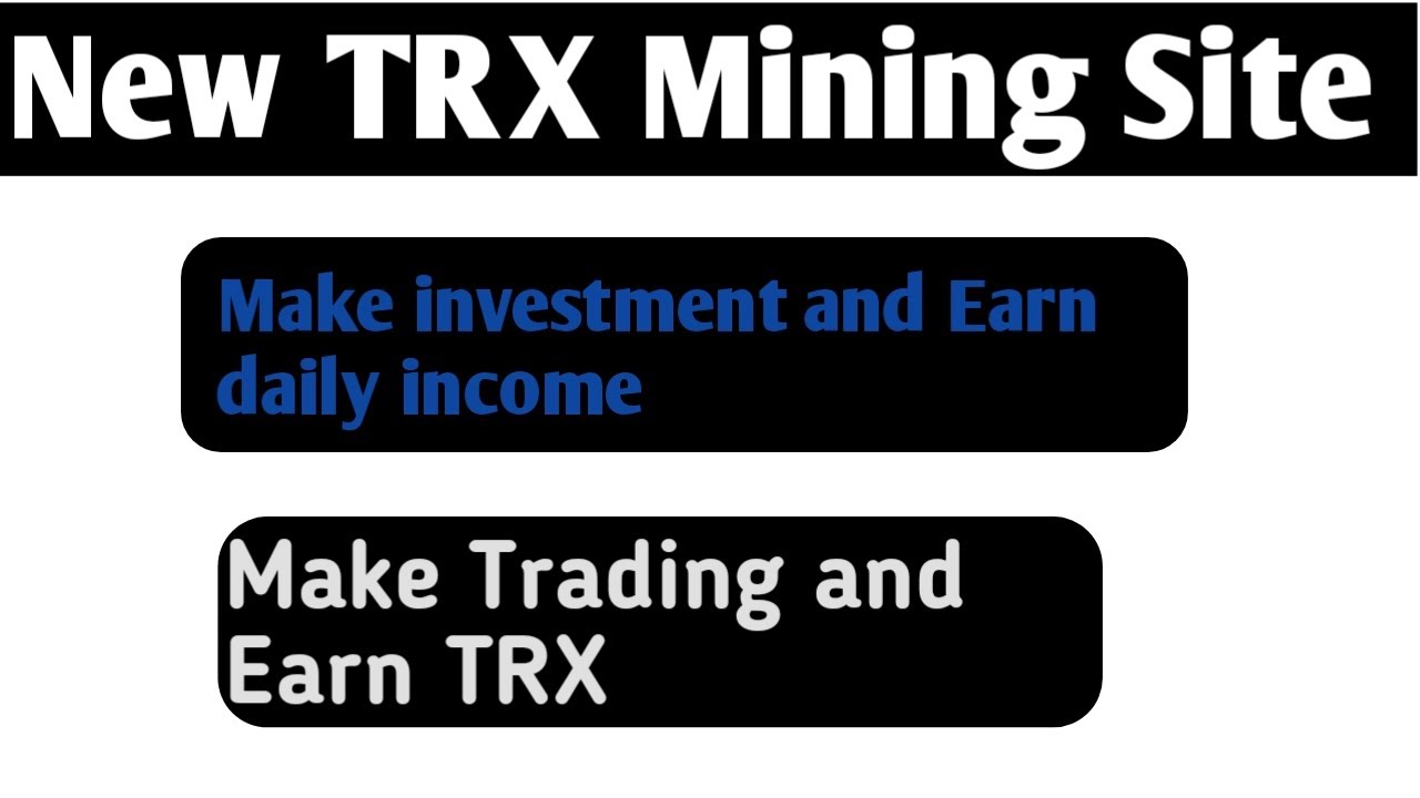 New TRX investment site 2022 || Earn Trx online