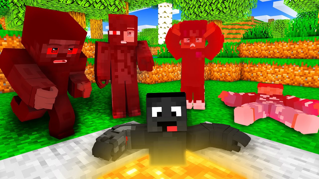 PRZECHODZIMY MINECRAFTA, ale WSP&Oacute;LNIE DOSTAJEMY OBRAŻENIA! (minecraft speedrun)