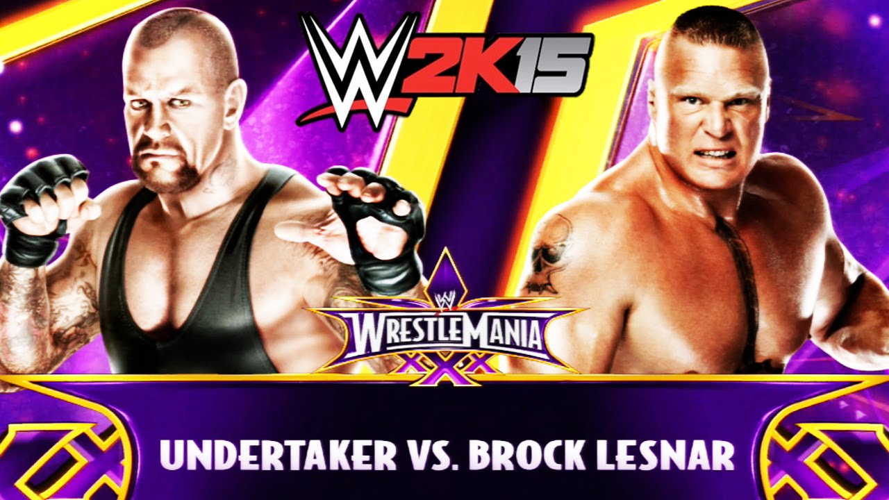 WWE 2K15 (PS3) - Wrestlemania 30: The Undertaker VS Brock Lesnar