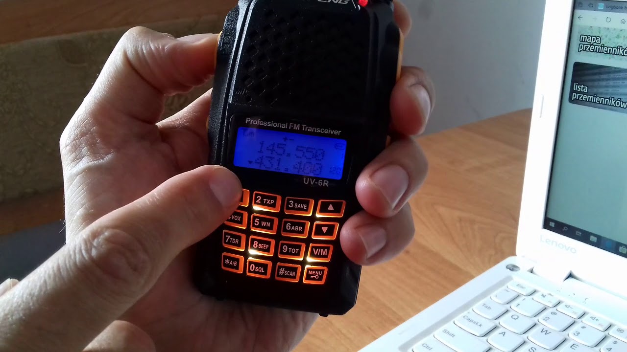 BAOFENG UV-6R, programowanie przemiennika 70 cm i 2 m.