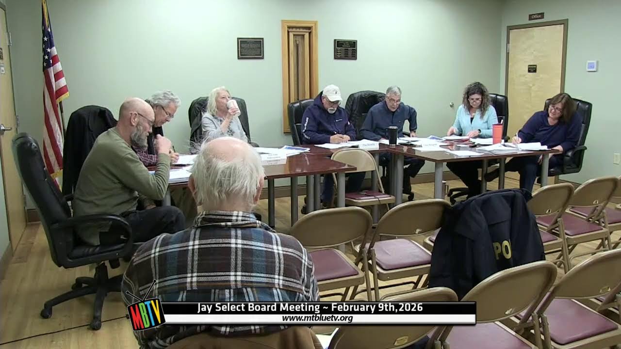 Jay Select Board Meeting - February 9th, 2026