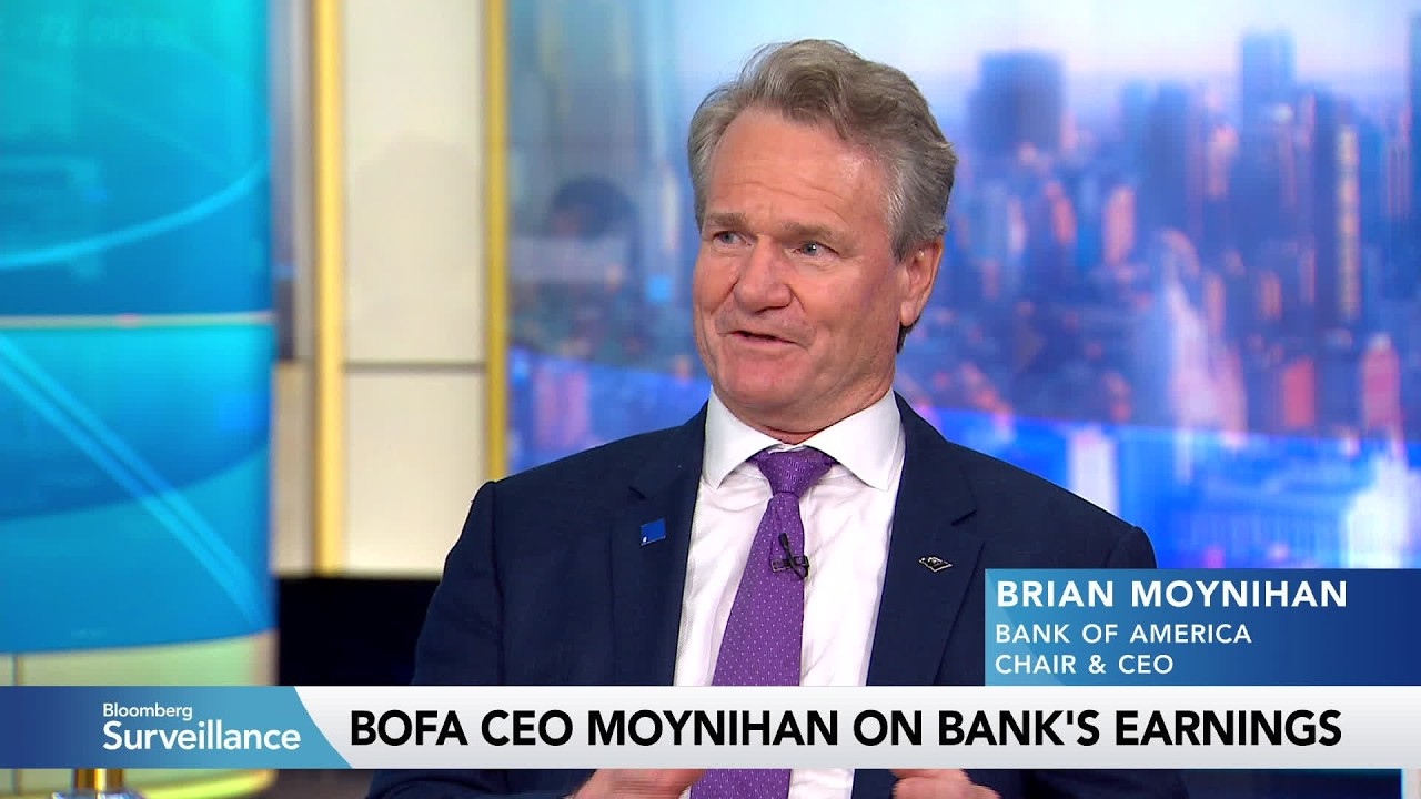 BofA CEO Brian Moynihan on Consumers, Earnings, Deals Pipeline, AI
