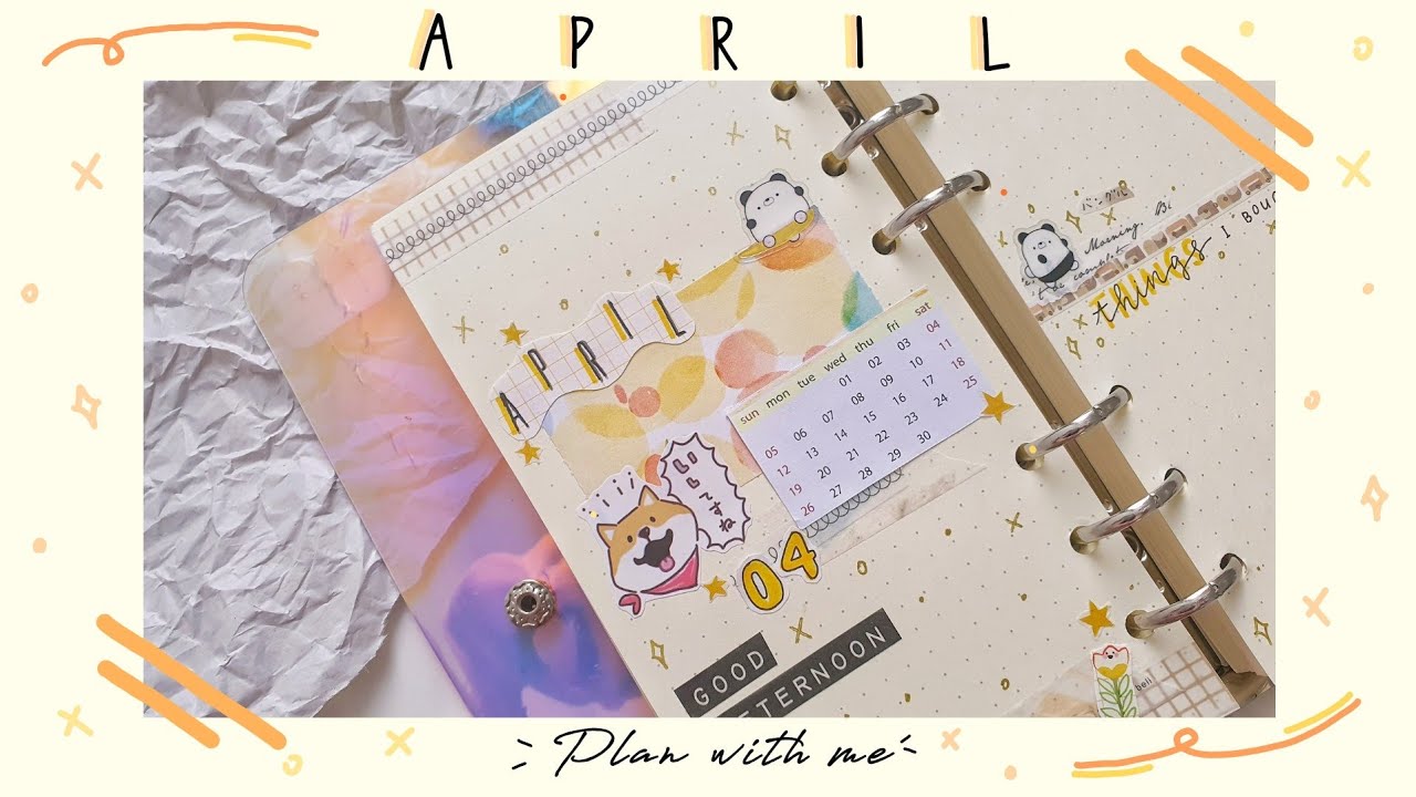 🌻 Plan / Bullet Journal With Me : April Monthly Spread 2020 🌻