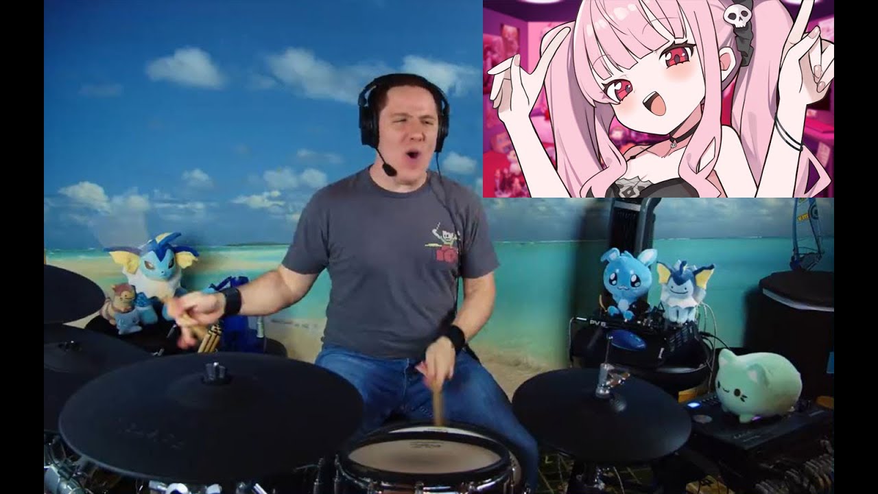 The8BitDrummer x Hololive | Calliope Mori - Internet Yamero