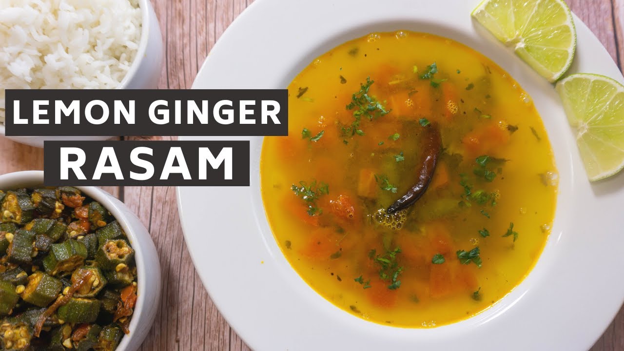 😋👌new UNIQUE RASAM - Tangy Ginger flavor Lemon Ginger Rasam Recipe | IYER VEETU Inji Elumichai Rasam
