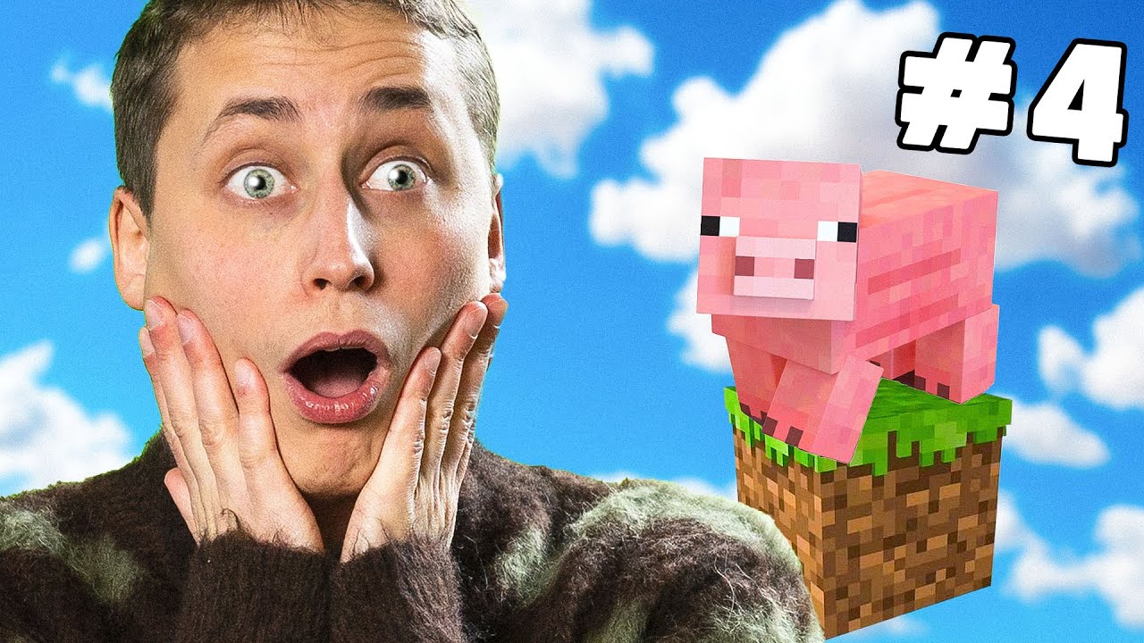 MINECRAFT PÅ ETT BLOCK MED DJUR