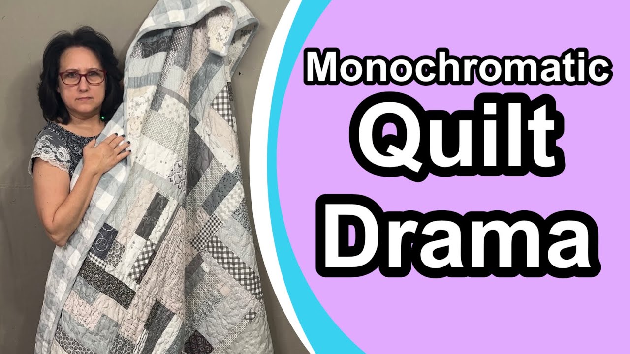 💥 Scrappy Strip Quilt 🩶 Monochromatic Quilt Tutorial 🩶