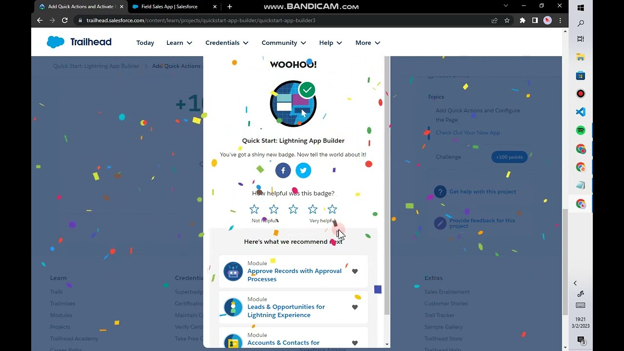 Add Quick Actions and Activate the App | Quick Start: Lightning App Builder | Salesforce Trailhead