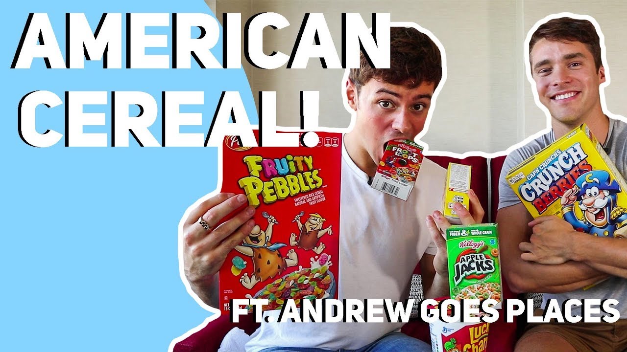 Trying American Cereal Ft. Andrew Goes Places I Tom Daley