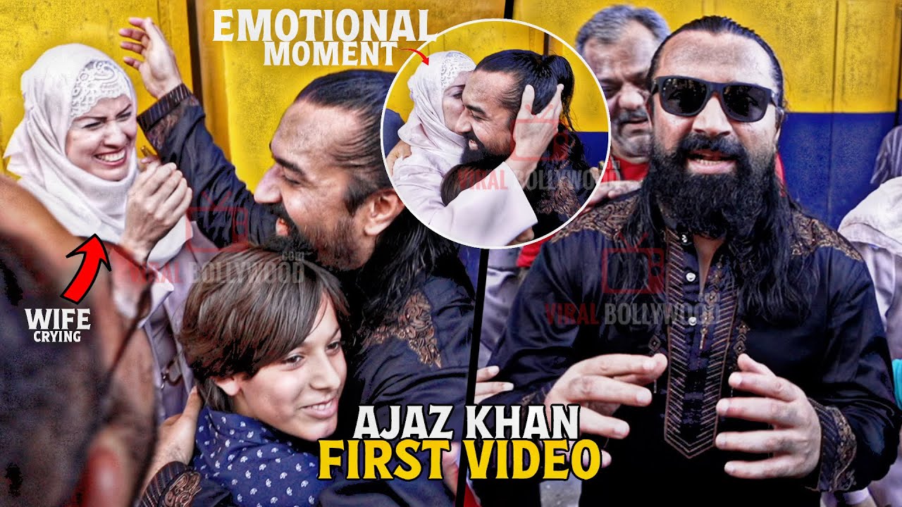 Ajaz Khan FIRST VIDEO after Release from Jail | Emotional Moment When he Meet his Family after 2Year
