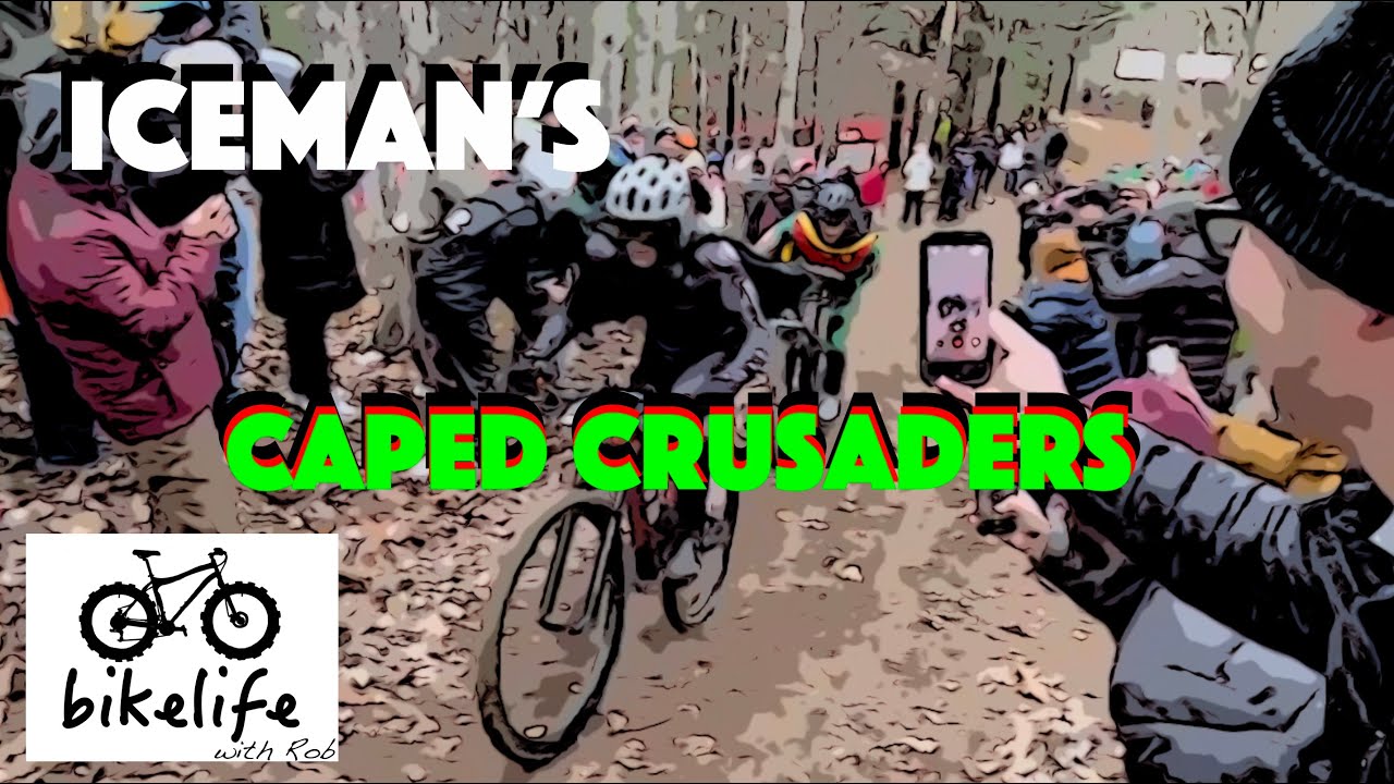 Batman and Robin Save ICEMAN - 2025 ICEMAN Cometh Challenge - Superheroes Racing Mountain Bikes