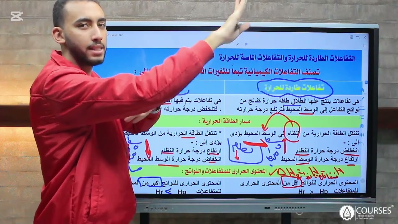 التفاعلات الطاردة والماصه للحرارة