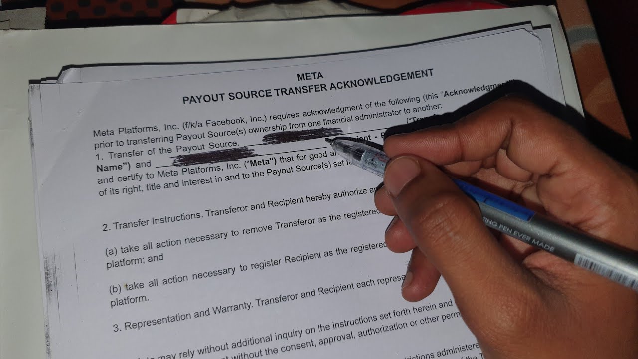 Facebook Business Type Problem | Meta Payout Source Transfer Acknowledgement Explained