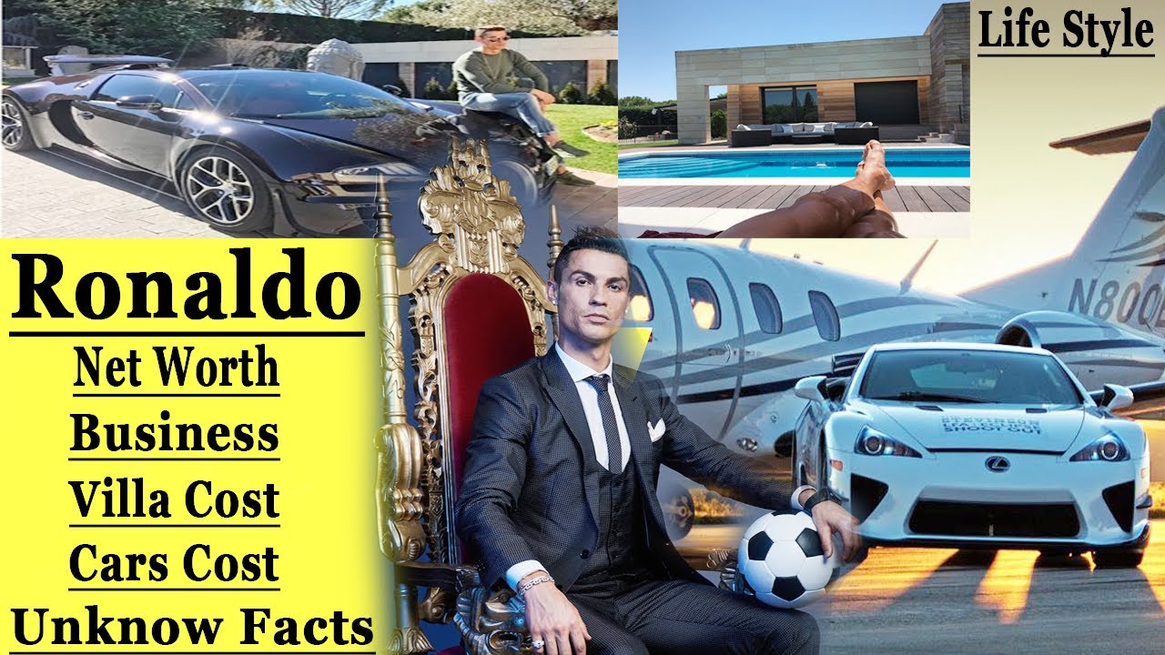 Cristiano Ronaldo | His Net Worth | His Business | His Cars Cost | His Villa Cost | Unknow Facts |