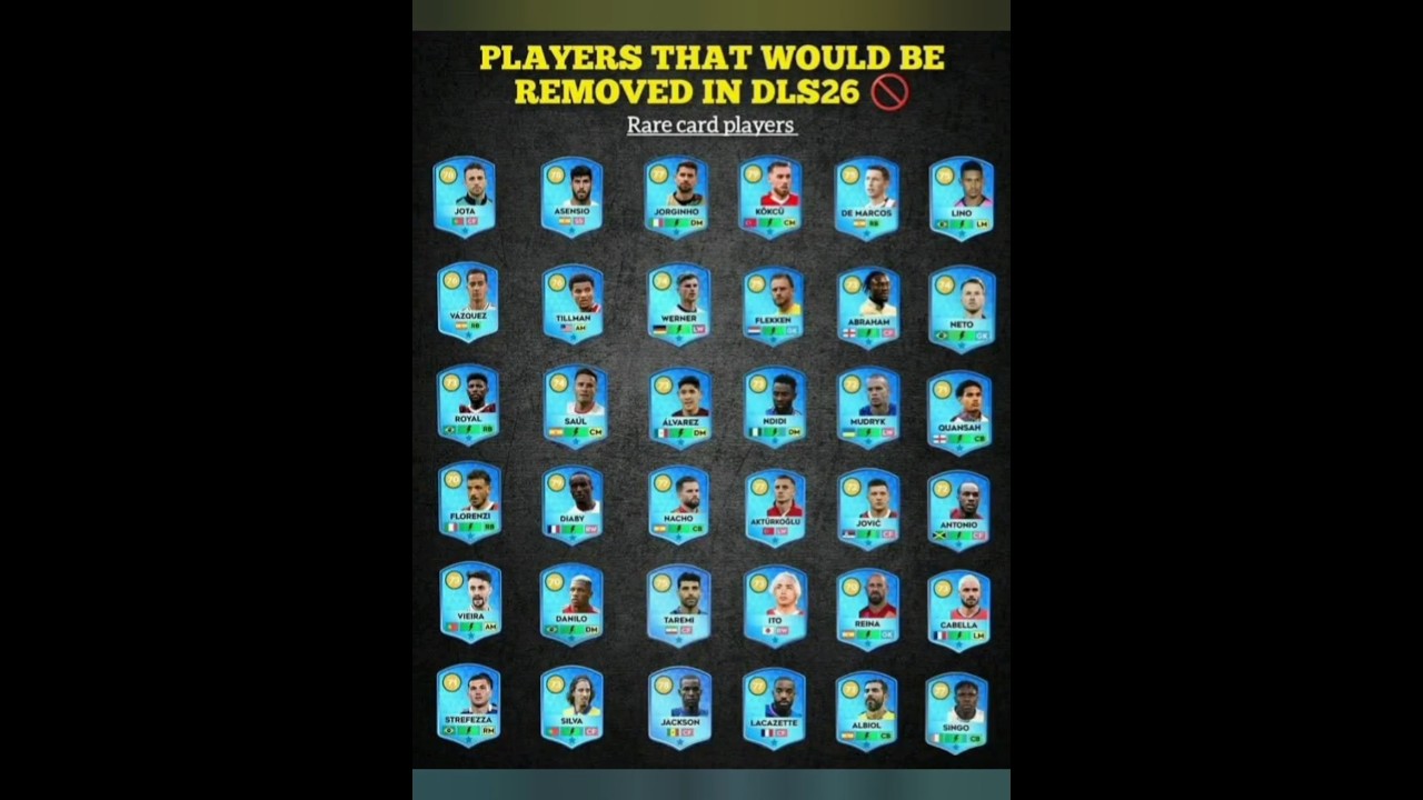 players that would be removed in dls 26🥺😓 #dls26