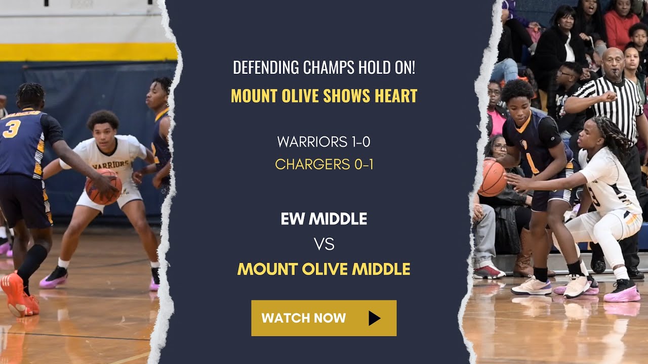 MIDDLE SCHOOL BASKETBALL IS BACK! Eastern Wayne survives big second quarter from Mount Olive!