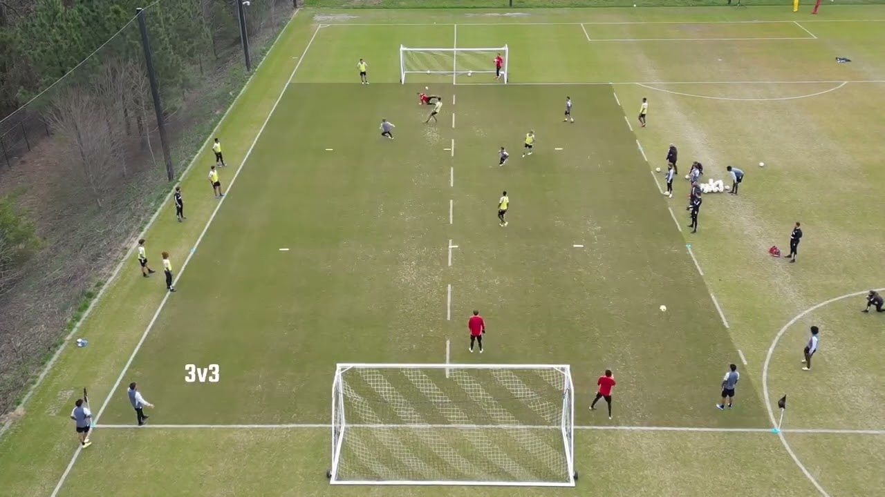 SSG Counter Attack 3v1-1-1 to Counter Press 3v3