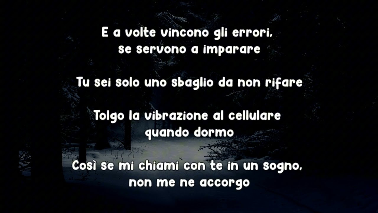 PAROLE DI GHIACCIO (KARAOKE PER DAVE)