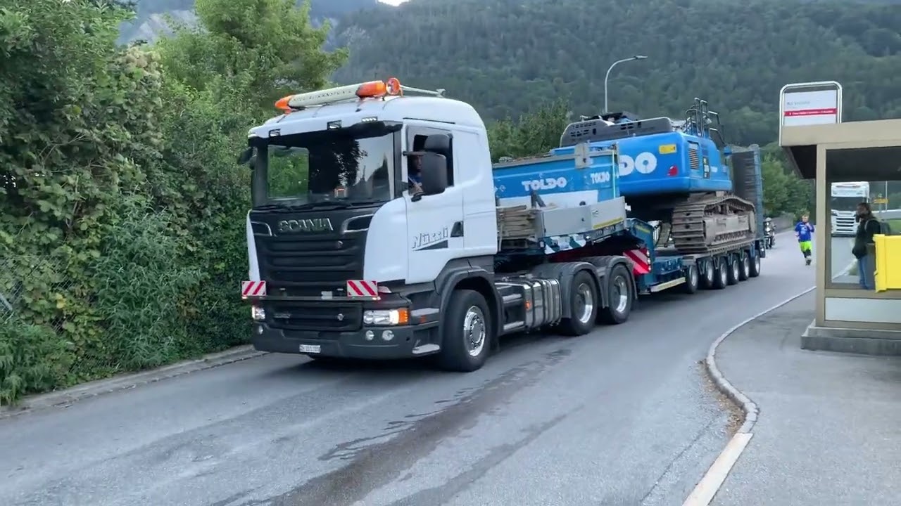 N&uuml;ssli AG Baggertransport Schwertransport
