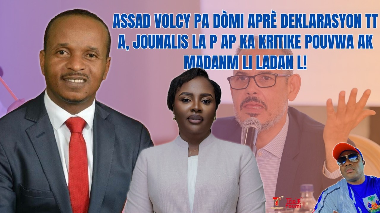 Assad pa dòmi aprè deklarasyon TT yo, jounalis la p ap ka kritike pouvwa ak madanm li ladan l!