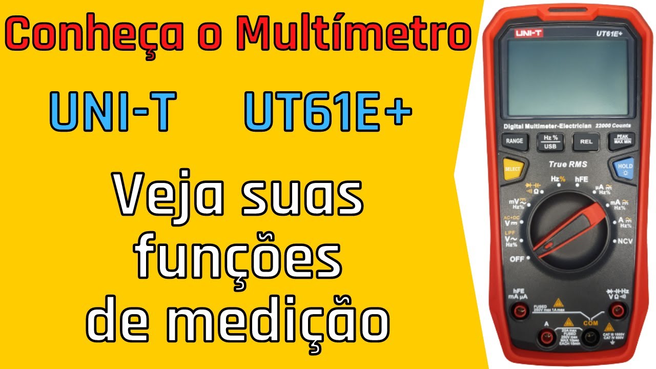 Review do Multímetro UNI-T UT61E+ | Algumas funções avançadas de medição