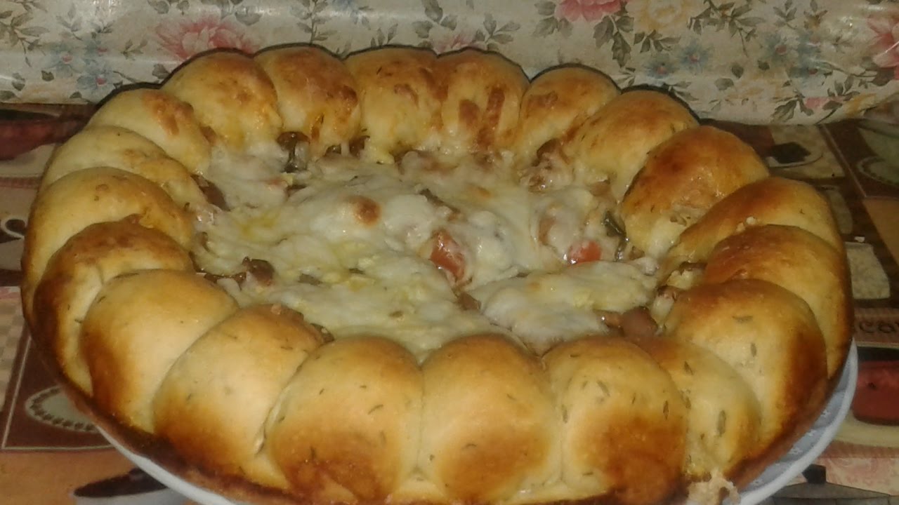 معجينات ومخبوزات (البيتزا الايطالى )بكل تفصيلها وتكاتها (مطبخ ام عبد الله )pizza  stuffed