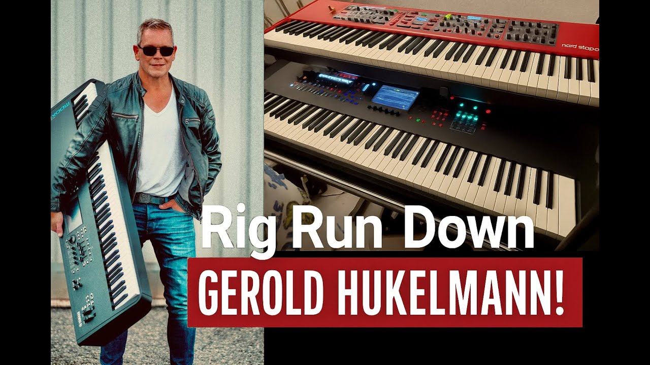 Keyboards Live auf der Bühne, Gerold Hukelmann Rig Rundown, Yamaha Nord, keine Kabel