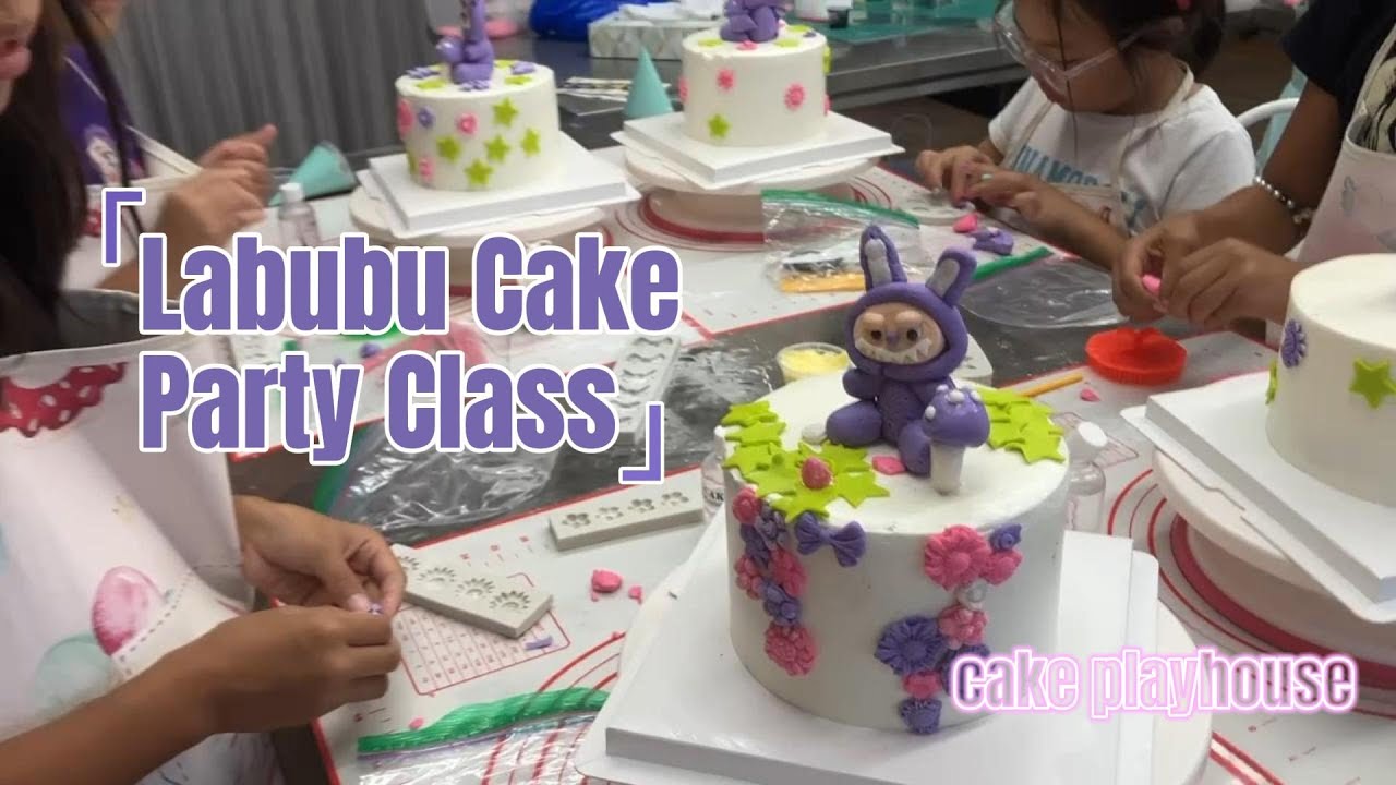 Purple LABUBU Cake Party Class