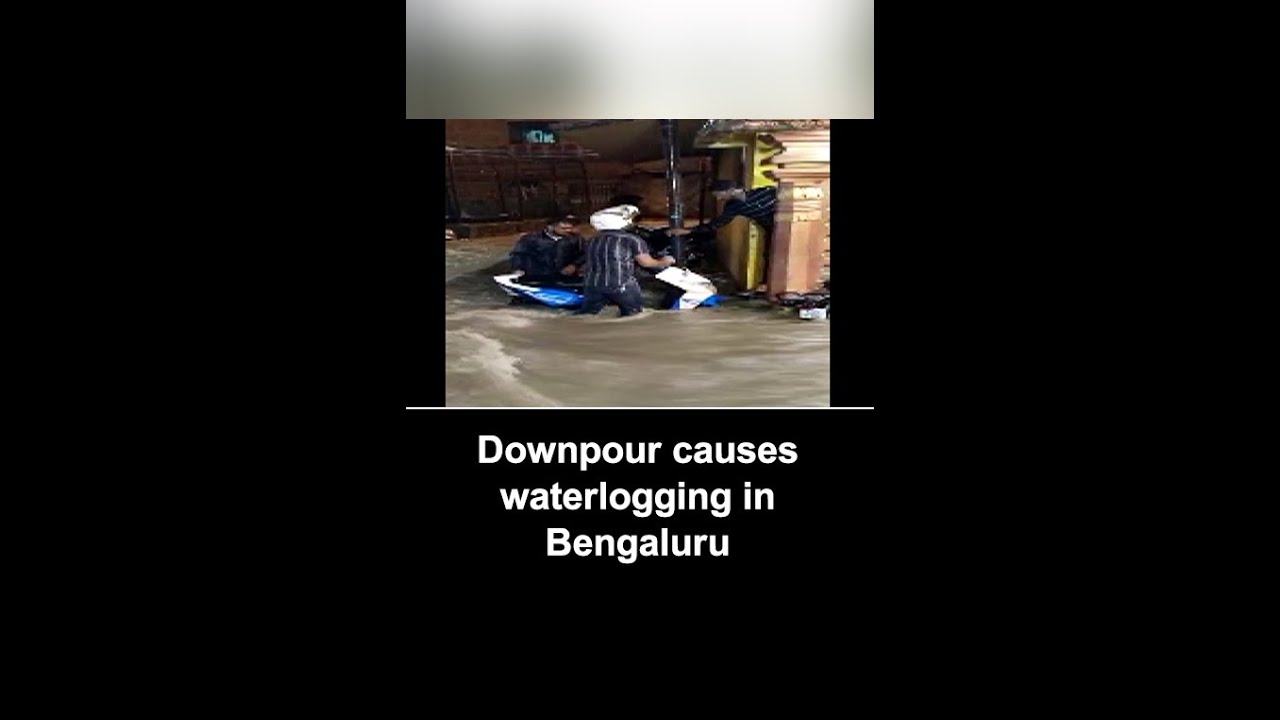 Severe waterlogging in parts of Bengaluru after downpour | #Shorts #Bengaluru
