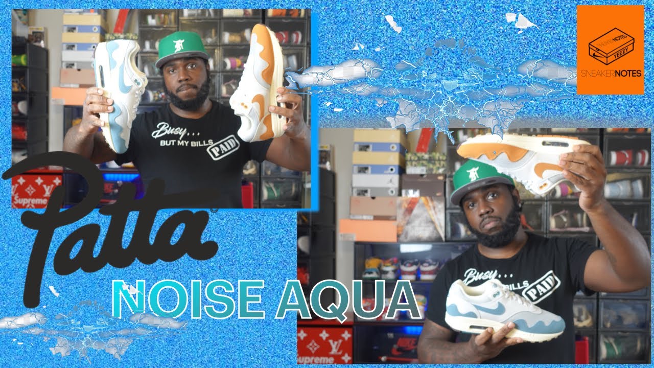 PATTA NIKE AIR MAX 1 NOISE AQUA UNBOXING COMPARED TO THE MONARCH