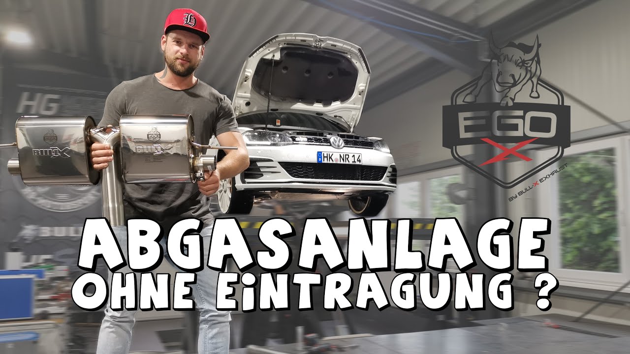 Neue Abgasanlage Golf 7 R |  HG Motorsport - René Bàuche