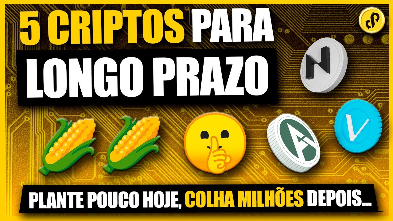 5 MELHORES CRIPTOS PARA INVESTIR NO LONGO PRAZO