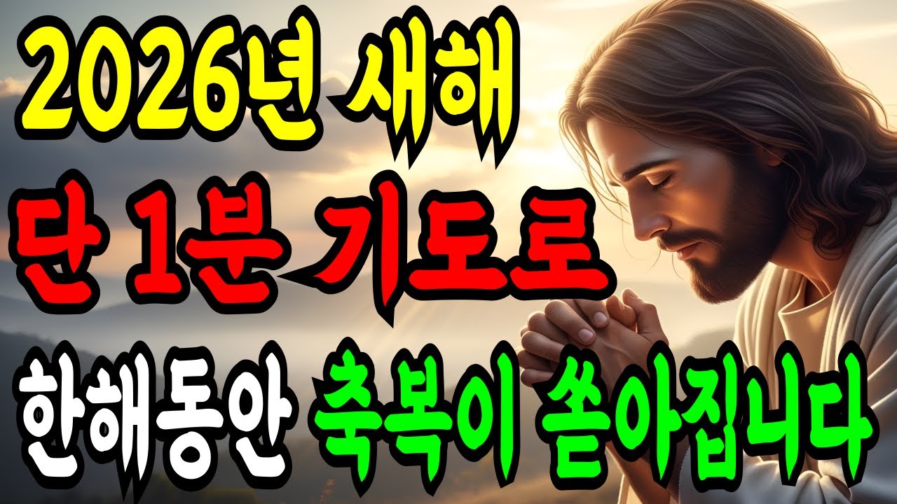 2026년 새해, 하나님이 가장 기뻐하시는 기도 매일 이 '3마디'만 반복하시면 올 한해동안 축복이 쏟아집니다! | 성경말씀 | 기독교명언 | 오디오북 |
