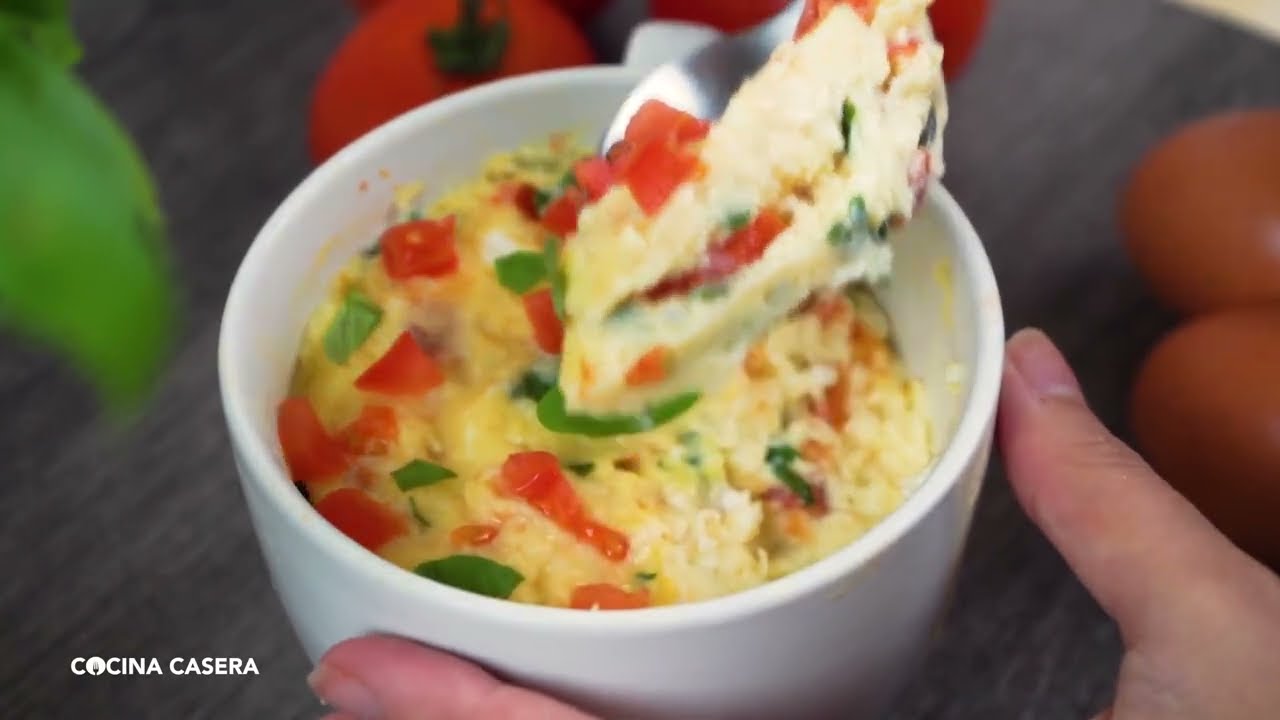 Microwave Omelette in a Mug. Easy and Healthy!