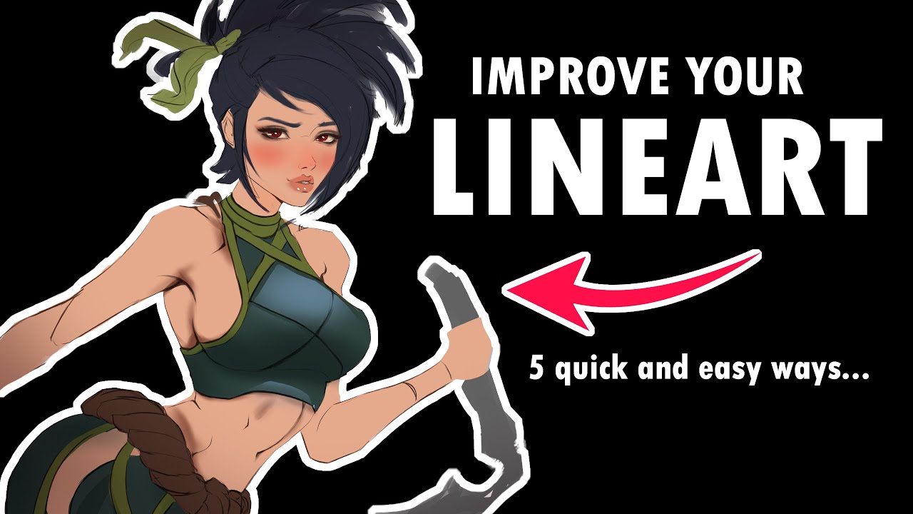 5 ART TIPS To Improve Your LINEART [ Beginner's Guide for Digital Artists ]