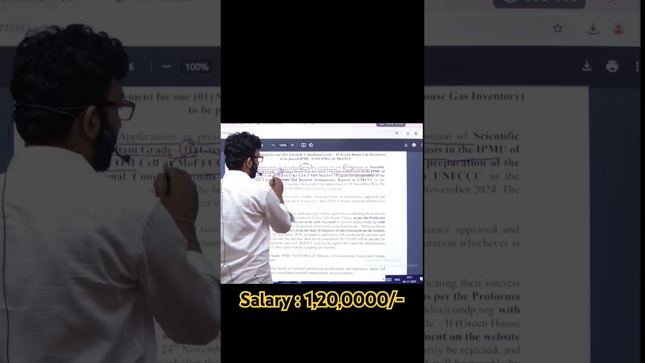 How to apply in MoEFCC Recruitment 2024 #moefcc #smartscience #youtubeshorts