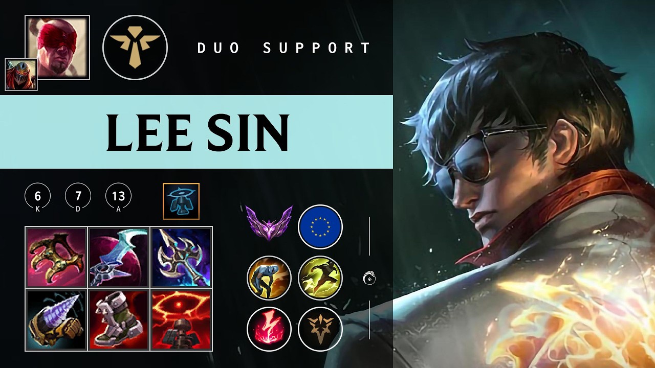 Lee Sin Support vs Rakan - EUW Master Patch 26.04