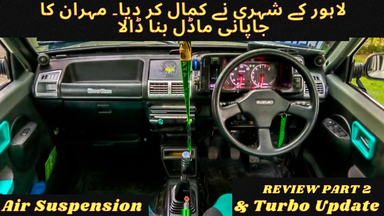 Suzuki Mehran Modified | Turbo & Air Suspension Update | Japenese Converted| Review Part 2 & Details