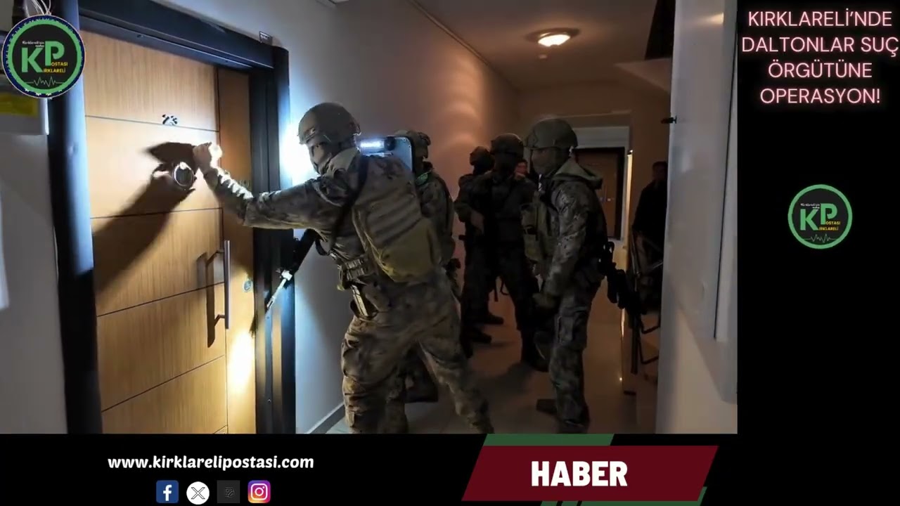 KIRKLARELİ&rsquo;DE &ldquo;DALTONLAR&rdquo; SU&Ccedil; &Ouml;RG&Uuml;T&Uuml;NE NEFES KESEN OPERASYON: 18 G&Ouml;ZALTI