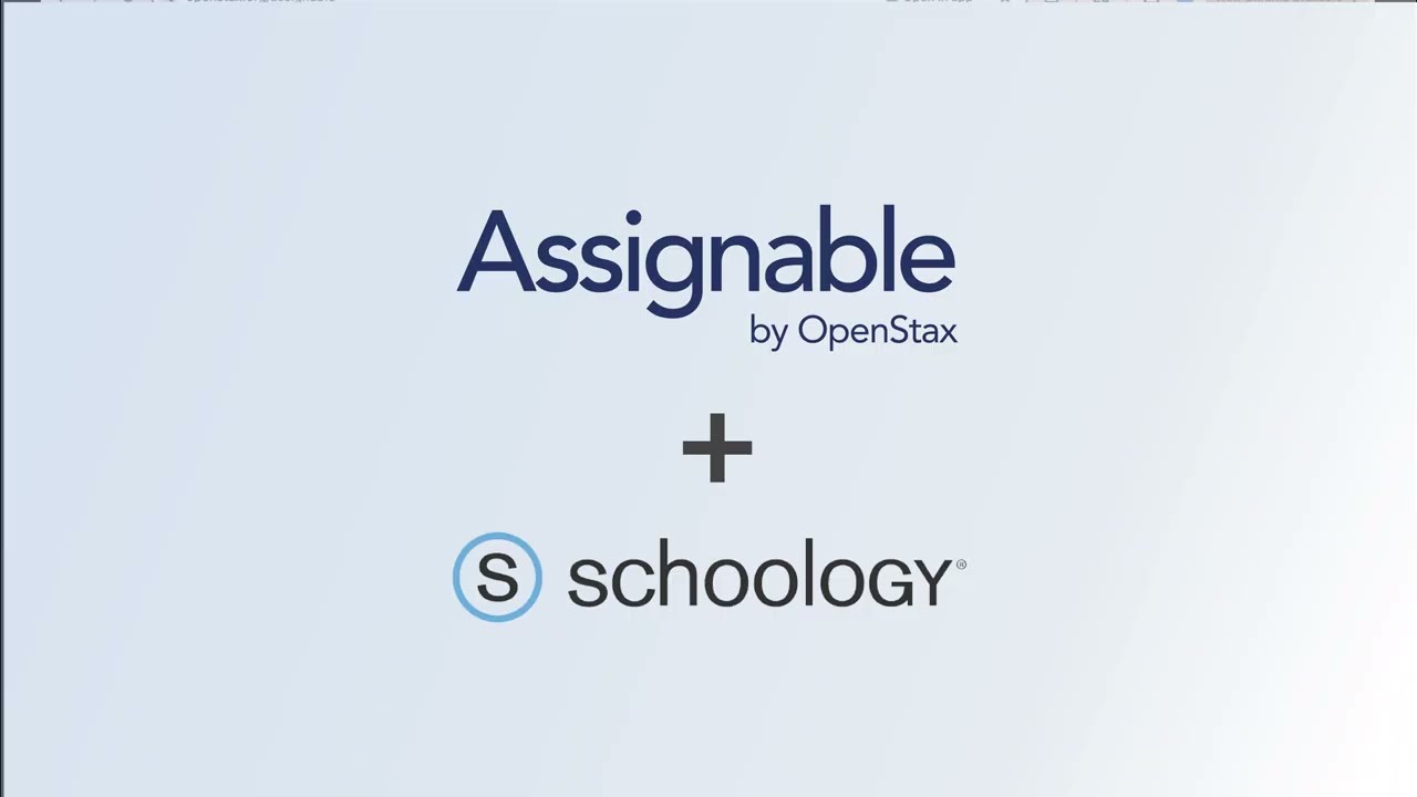 How to create your first OpenStax Assignable assignment in Schoology