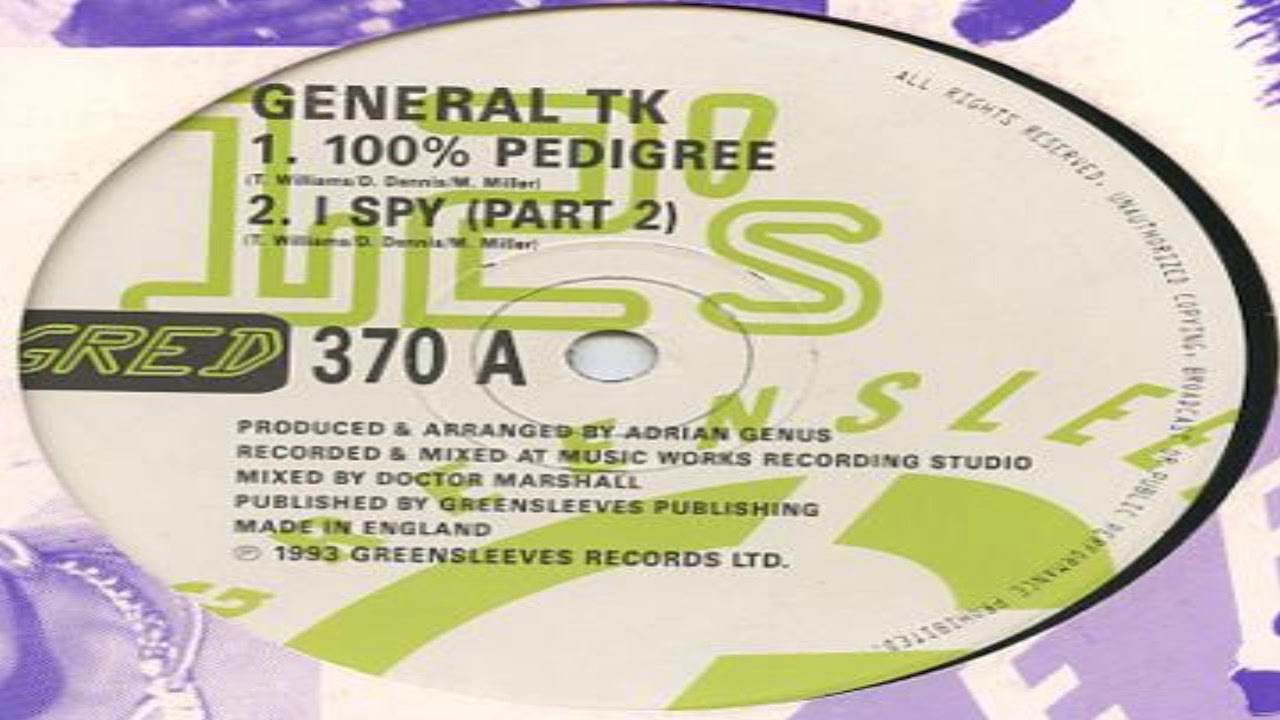 General T K  - 100% Pedigree