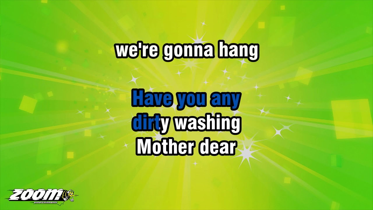 Piano Singalong - We're Gonna Hang Out The Washing On The Siegfried Line - Karaoke Version